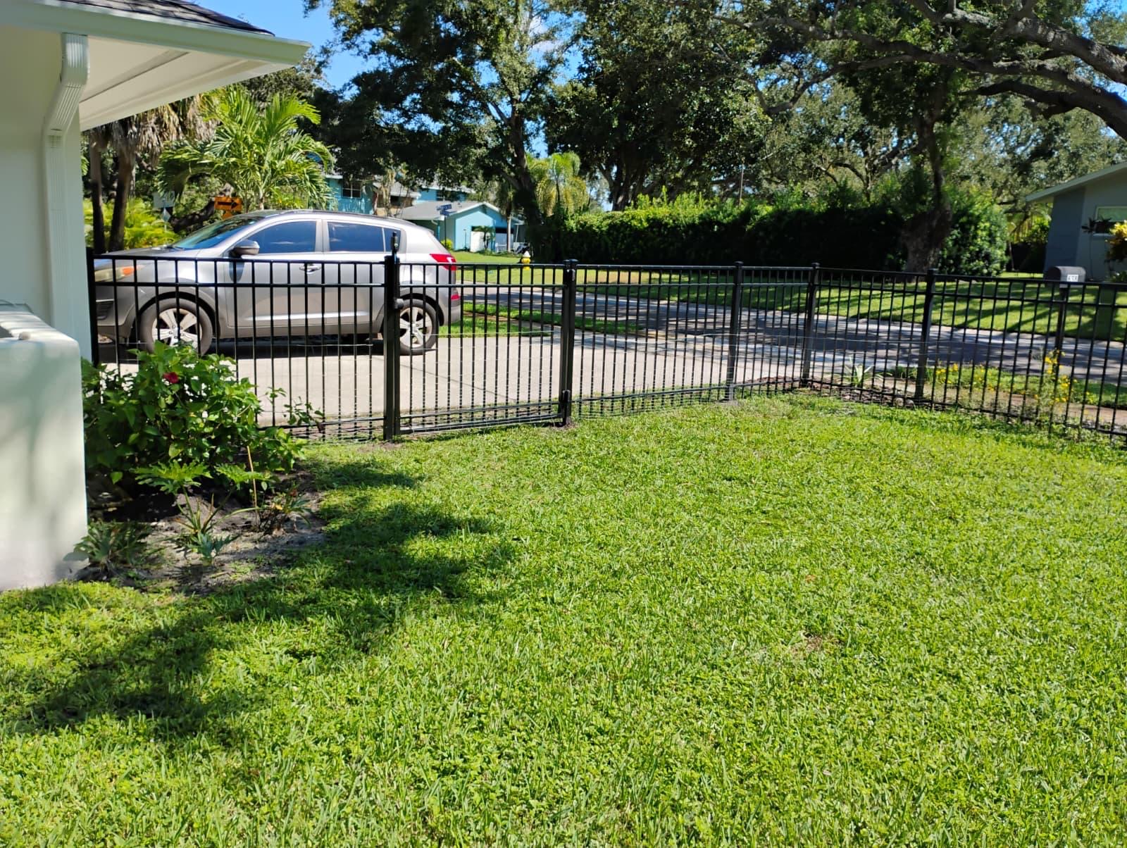 Black Aluminum Fence — Clearwater, FL